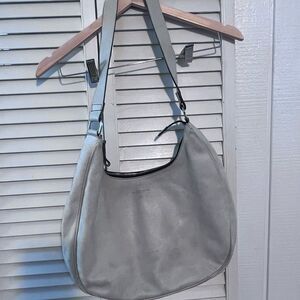 Nannini Gray Shoulder Bag with Slouchy Silhouette